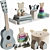 Jabadabado Teddy Wooden Toys Storage 3D model small image 1