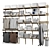 Household Goods Store Display Rack 3D model small image 5