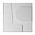 Textured White Wall Art Joran 3D model small image 1