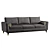 Sleek Madrid Memory Sofa 3D model small image 2