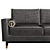 Sleek Madrid Memory Sofa 3D model small image 4