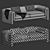 Contemporary Modular Velvet Judo Sofa 3D model small image 5