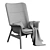 Modern Comfort Armchair with Fabrics 3D model small image 6