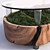 Mossy Wood Terrarium Coffee Table 3D model small image 2