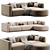 Elegant Bagutta Sofa for Sale 3D model small image 2