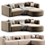 Elegant Bagutta Sofa for Sale 3D model small image 3