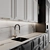 Customizable Neoclassic Kitchen Unit 3D model small image 4