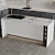 Customizable Neoclassic Kitchen Unit 3D model small image 6