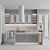Customizable Neoclassic Kitchen Unit 3D model small image 7
