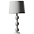 Modern Industrial Barbell Table Lamp 3D model small image 3