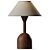 Sleek Metal Cora Table Lamp 3D model small image 1