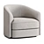 Modern Upholstered Lounge Chair - Covent 3D model small image 4