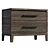 Aventura Dark Nightstand Millimeters UVs Unwrapped 3D model small image 1