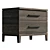 Aventura Dark Nightstand Millimeters UVs Unwrapped 3D model small image 4