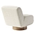 Elegant Hemingway Swivel Chair 3D model small image 3