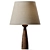  Nordic Chic Wooden Table Lamp 3D model small image 1