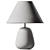 Sleek Groove Wooden Table Lamp 3D model small image 2