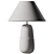 Sleek Wood Table Lamp 3D model small image 2