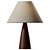 Natural Sandstone Table Lamp 3D model small image 1