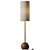 Sleek Metal Floor Lamp 3D model small image 1