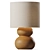 Pebble Polyresin Table Lamp 3D model small image 1