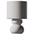 Pebble Polyresin Table Lamp 3D model small image 2