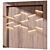 European Oak 3D Wall Panel 3D model small image 1