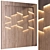 European Oak 3D Wall Panel 3D model small image 2