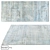 AMORE OX7-GREY-BLUE Floral Silk Rug 3D model small image 3