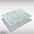 AMORE OX7-GREY-BLUE Floral Silk Rug 3D model small image 4