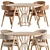 Sleek Dining Set: CIRCUS Table & Dublin Chair 3D model small image 4