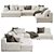 Contemporary Modular Sofa Vancouver 3D model small image 1