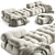 Modular Design Camaleonda Sofa Set 3D model small image 1