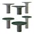 Sleek ECHO Side Tables by COR 3D model small image 1