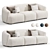 Elegant Sofia Modular Sofa Set 3D model small image 5