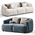 Elegant Sofia Modular Sofa Set 3D model small image 1