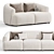 Elegant Sofia Modular Sofa Set 3D model small image 2