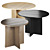 Modern Round Wooden Table, Vray/Corona 3D model small image 2