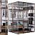 Customizable Wardrobe with Decorative Elements 3D model small image 1