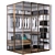 Customizable Wardrobe with Decorative Elements 3D model small image 2