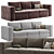 Collin Foam Comfort Sofa Set 3D model small image 1