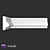 Elegant Gypsum Molding by ARTPOLE 3D model small image 2