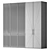 Custom Modern Cabinet with Acrylic Stone & Wood façades 3D model small image 10