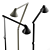 NJP Louis Poulsen Floor Lamp: 565x260x1255mm 3D model small image 2