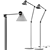 NJP Louis Poulsen Floor Lamp: 565x260x1255mm 3D model small image 4