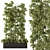 Green Living Wall Divider - Set 3D model small image 1