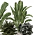  Artisan Stone Pot Indoor Plants 3D model small image 3