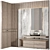 Customizable Bathroom Furnishings 3D model small image 1