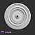 Gypsum Ceiling Rosette SRT44 3D model small image 2