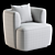 Elegant Nidou Armchair Design 3D model small image 5